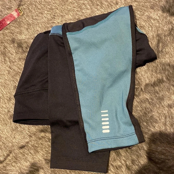 Under armour Teal black compression Cold gear leggings Sz L - Picture 11 of 11